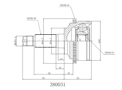 ���� ������� 28, 33 ABS 44, �������� ������, ����� ��� Mazda 6 INKO 380031 380031 ����