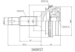 ���� ������� 26/23 ABS 48 | ����� ��� | INKO 380057 380057 ����