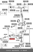 ����������� ������ ��������, ��������, ������, ����� ��� Toyota LAND Cruiser, Toyota FJ Cruiser, Lexus GX 470 Toyota 48654-60050 4865460050 ����