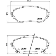 ������� ��������� �������� Toyota ZRE18# NRE180 NDR180 Nisshinbo NP1116 NP1116 ����