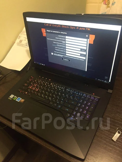Asus ROG Strix GL702VM. 17.3", 2,6����, ��� 16 ��, ���� 1 024���, WiFi: 1, Bluetooth: 1 ����