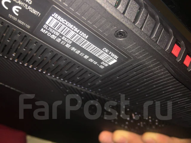 Asus ROG Strix GL702VM. 17.3", 2,6����, ��� 16 ��, ���� 1 024���, WiFi: 1, Bluetooth: 1 ����