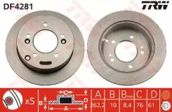 ���� ����. hyundai / kia sonata v / tucson / magentis / sp TRW DF4281 DF4281 ����
