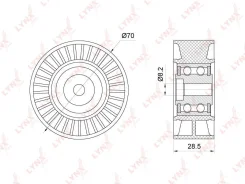 ����� �������� ���������� ����� ��� Volkswagen Transporter, AUDI A4, Volkswagen Crafter LYNXauto PB-7153 PB7153 ����