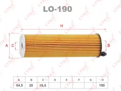 �������� ����������� ������ ��� Mercedes-BENZ VITO, Mercedes-BENZ E-Class, Mercedes-BENZ V-Class 14- LYNXauto LO-190 LO190 ����