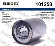 ������������� ������������ ����. Nissan Almera N15, Nissan Primera P11 1.4-1.6 Euroex Euroex ���. 101258 101258 ����