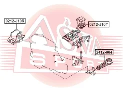 ����� ��������� ������ Renault Largus/Duster ASVA 2412-004 2412004 ����