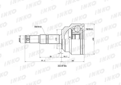 ���� ������� 22/23 ABS 29 ����� OPEL�LCV�Combo�II�1. �3�CDTi�16V�51�kW�2004- Inko 321070A 321070A ����