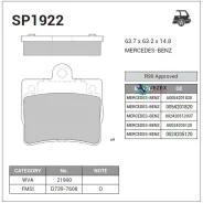 ������� �������� ������! MB W202 1.8/2.0D/2.5D/TD 93-01 SP1922 Sangsin Brake SP1922 SP1922 ����