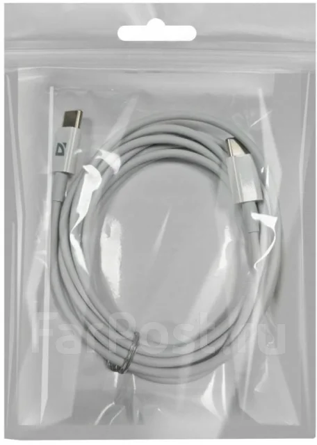 ������ USB Type-C-Type-C, 60 ��, �����, 2 �, DEFENDER F182, 87538 514029 ����