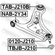 ����������� ��������� ������ | ��� ����/��� | Febest TABJ210B TABJ210B ����