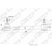 ����� �������� Toyota Crown 95-01 / Mark II 92-00 (�����) SAT ST-48710-22300, ������ ST4871022300 ����