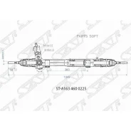 ����� ������� Mercedes-Benz M-Class 97-05 SAT ST-A163 460 0225 STA1634600225 ����