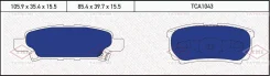 ������� ��������� �������� ������ ��� Mitsubishi Lancer, Mitsubishi Airtrek I, Dodge Caliber Tatsumi TCA1043 TCA1043 ����