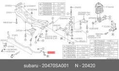 ������ ������������� �������� ������ ����� ��� Subaru Impreza, Subaru Legacy, Subaru Forester subaru 20470-sa001 20470SA001 ����