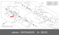 ������� ����� ��� Subaru Legacy, Toyota Avensis, Mitsubishi Carisma subaru 28323ag020 28323AG020 ����