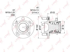 ������� ������ | ��� ����/��� | LYNXauto WH1214 WH1214 ����