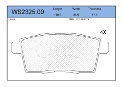 ������� ��������� �������� ������ ��� Mazda CX-7, Mazda CX-9, Mazda MPV III Jeenice WS2325.00 WS232500 ����