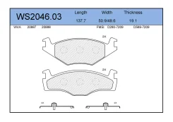 ������� ��������� �������� �������� ��� Volkswagen GOLF, Volkswagen Jetta II, SEAT Toledo I jeenice ws204603 WS204603 ����