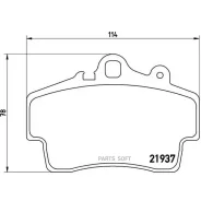 ������� ��������� �������� Porsche Boxster (987) 2.7 2006-2009 Brembo P65007 - P65007 ����