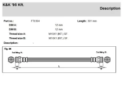 ��������� ����� KIA RIO 2000-2005 ������ 0K30A43810A [ ������ ����� ] KK FT0304 FT0304 ����