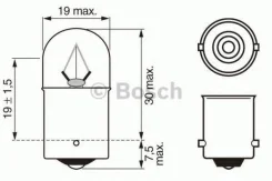 ����� R10W 24V 10W Trucklight HCV Bosch 1 987 302 505 1987302505 ����
