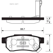 ������� ��������� Honda Accord 85-89/Civic 87-01 ������ SP1265 SP1265 ����