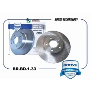 ���� ��������� �������� 1790221 FORD Focus III, C-Max 11- 278mm Brave BRBD133 BRBD133 ����