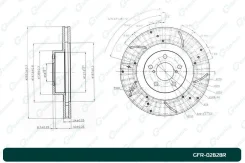 ���� ��������� ��������������� �������� ������ G-brake Subaru Forester GFR02828R ����