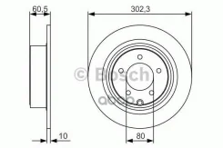 ���� ��������� ������ Mitsubishi Outlander XL/ JEEP Patriot (MK74) 302x10 [178Bosch0986479R07] 0986479R07 ����