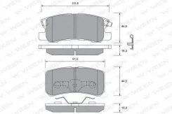 ������� ��������� ������ �������� �������� Mitsubishi Pajero 00 Akebono [178WEEN1512222] 1512222 ����