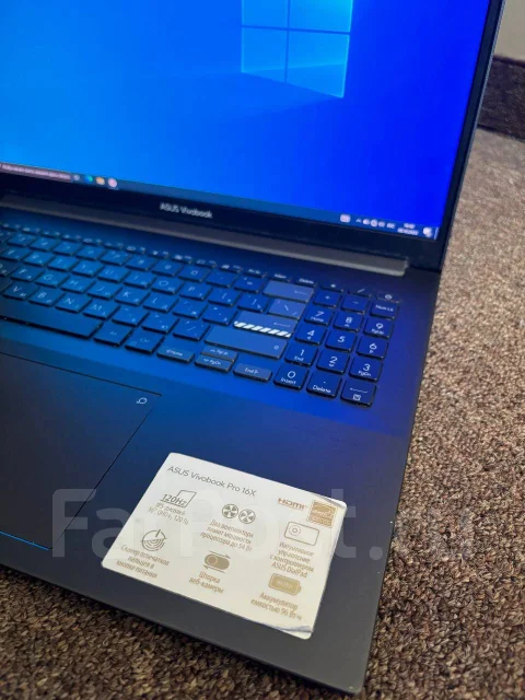 Asus VivoBook Pro 16X OLED M7600QC. 16", 3,3����, ��� 8 ��, ���� 500���, WiFi: 1, Bluetooth: 1, ����������� �� 8��. ����