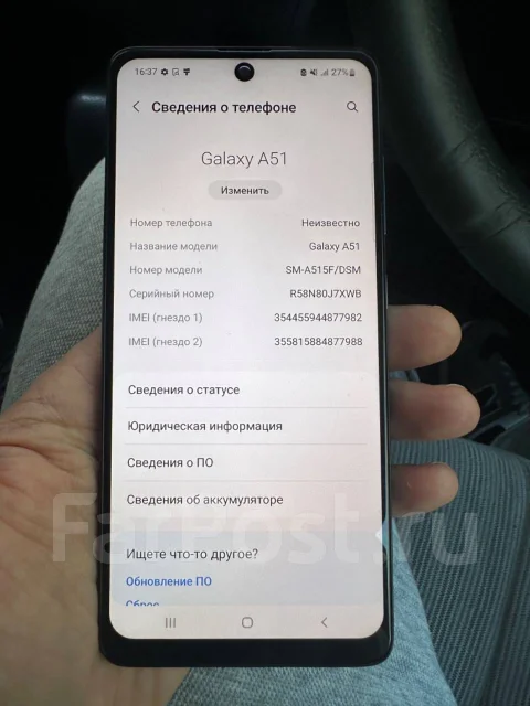 Samsung Galaxy A51. �/�, 64 ��, 3G, 4G LTE, 5G, Dual-SIM, ����������, NFC ����