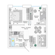 2-���������, ����� ������� 137 ���. 2. 64, 71 �����������, ����������, 42,2���.��., 14/25 ���� ����� � III ��. 2026 ����