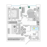 2-���������, ����� ������� 137 ���. 2. 64, 71 �����������, ����������, 42,2���.��., 19/25 ���� ����� � III ��. 2026 ����