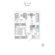 2-���������, ����� ������� 137 ���. 2. 64, 71 �����������, ����������, 42,9���.��., 21/25 ���� ����� � III ��. 2026 ����