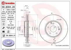 ���� ��������� �������� mercedes-benz c-class (w203) 05 / 00-12 / 07 / mercedes-benz c-class coupe (cl20 Brembo 09830421 09830421 ����
