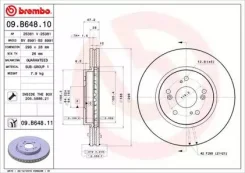 ���� � ������������ ���� ��������� Standard | ����� | Brembo 09. B648.11 09B64811 ����