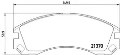 ������� ��������� �������� �������� ��� Mitsubishi Outlander, Mitsubishi Galant, Mitsubishi Pajero brembo p-61-089 P61089 ����