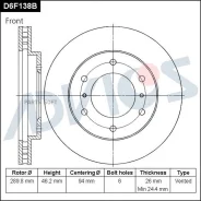���� ��������� Mitsubishi Pajero 00- (R16) �������� Advics D6F138B Advics D6F138B D6F138B ����