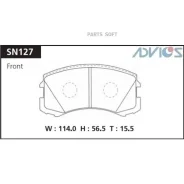 ������� ��������� Mitsubishi Lancer 95- ����. �����. (�����. ) Advics SN127 Advics SN127 SN127 ����