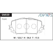 ������� ��������� Toyota Yaris -20 ����. Advics SN939 Advics SN939 SN939 ����