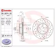 ���� ��������� Subaru Forester/Impreza/Outback/Legac�Y 97- �����. ����. (� �����������) Brembo 0956742X Brembo 0956742X 0956742X ����