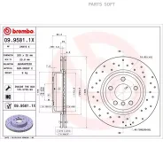 ���� ��������� BMW X3(E83) 04- (� �����������) �����. ����. (���. 2 ��. ) Brembo 0995811X Brembo 0995811X 0995811X ����