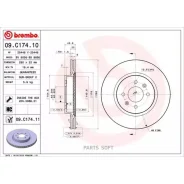 ���� ��������� KIA RIO 17- �����. ����. D=280 Brembo 09C17411 Brembo 09C17411 09C17411 ����