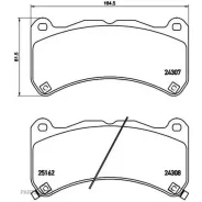 ������� ��������� Lexus IS F 07- ������. Brembo P83146 Brembo P83146 P83146 ����
