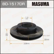 ���� ��������� Masuma, ��������������� front Toyota LAND Cruiser / UZJ200, URJ202 RH Masuma BD-1517DR Masuma BD1517DR, ������ �������� BD1517DR ����