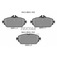 ������� ��������� MB W205 14- �����. (� ������������� ��������� Q+) Textar 2203101 Textar 2203101 2203101 ����