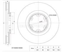 ���� ��������� (�����) Nissan Pathfinder 95-04 / Terrano 95-02 ST-40206-VE800 ����