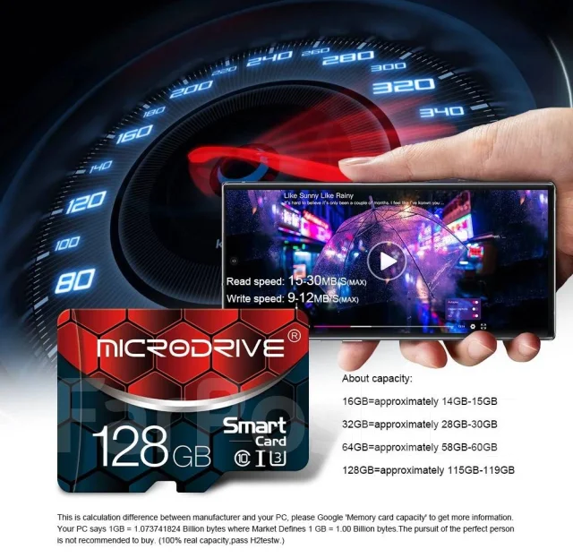 MicroSD. 16���, ��������� SD-����� Micro TF ����